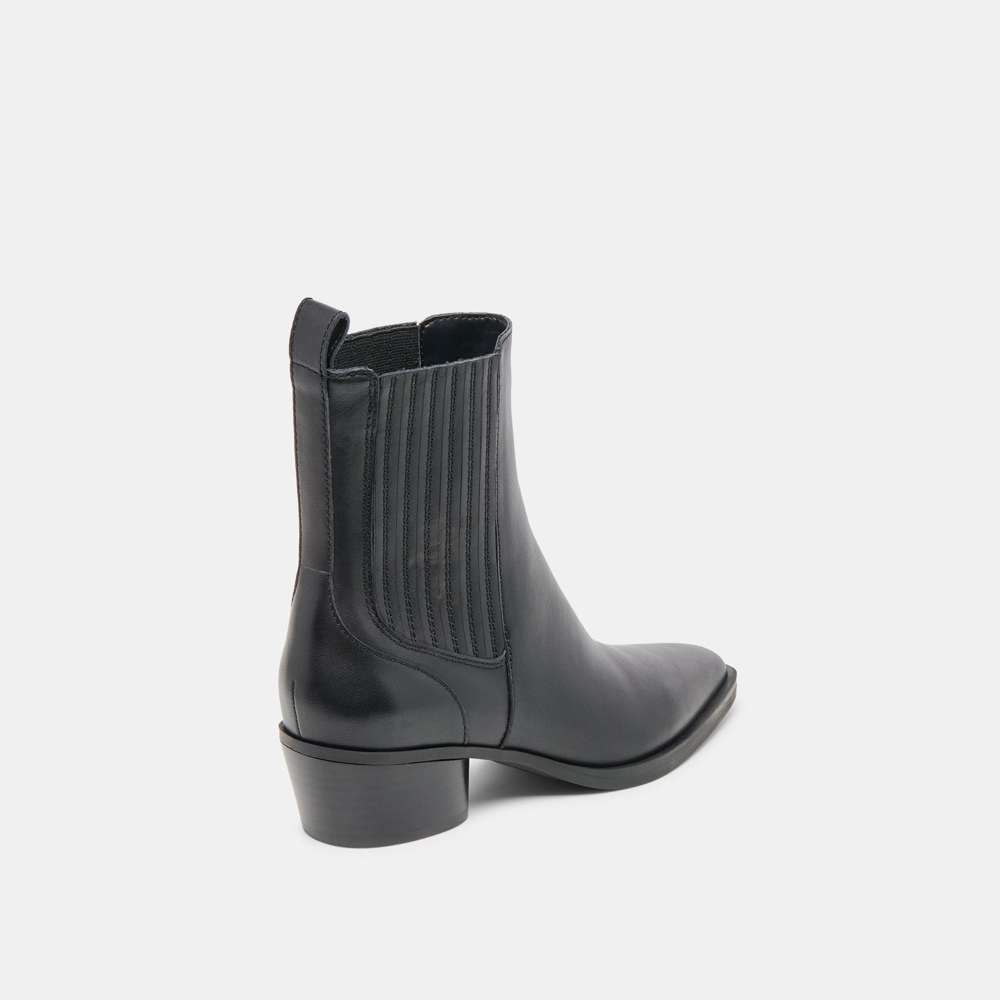 Faint H2O Waterproof Black Leather Booties - Dolce Vita