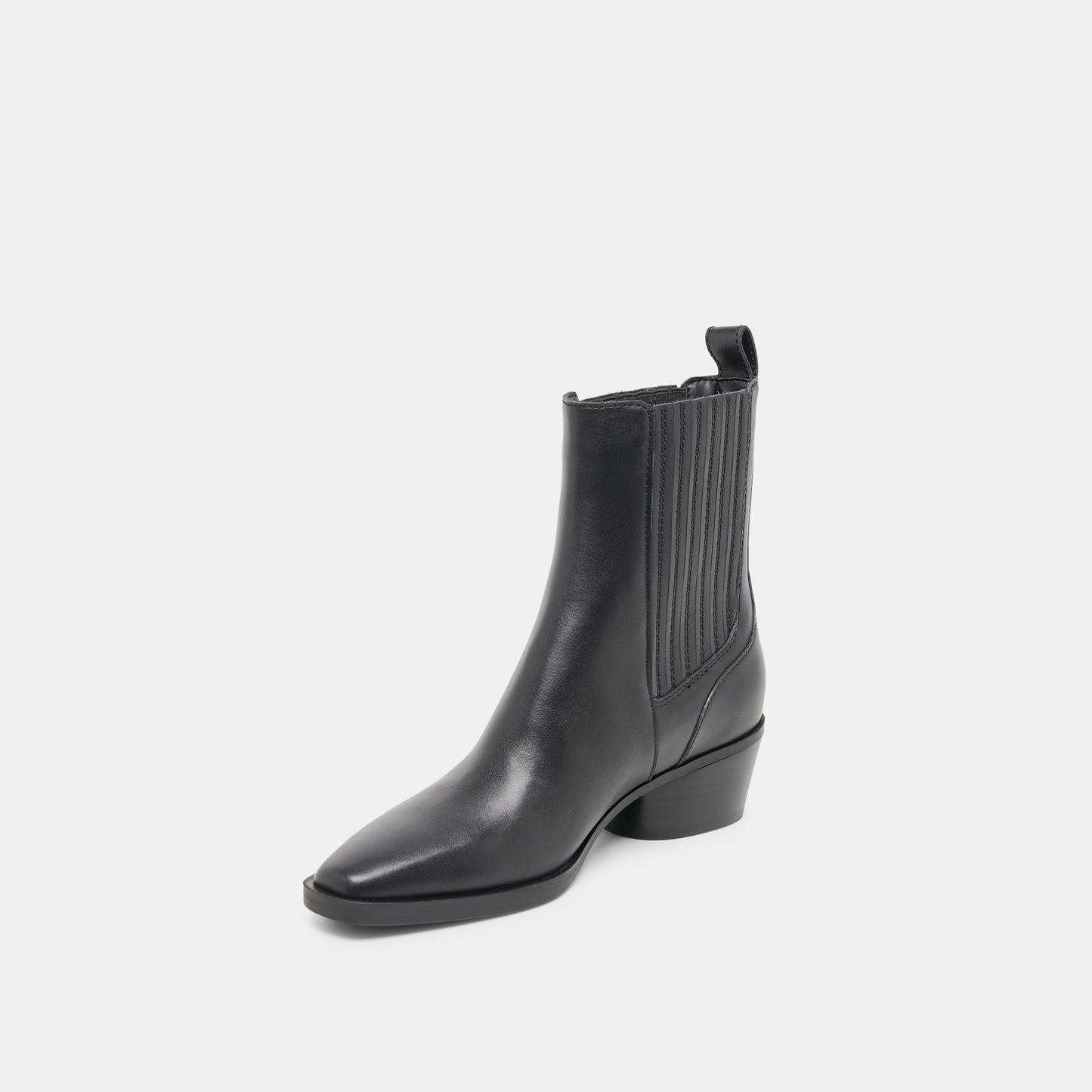 Faint H2O Waterproof Black Leather Booties - Dolce Vita