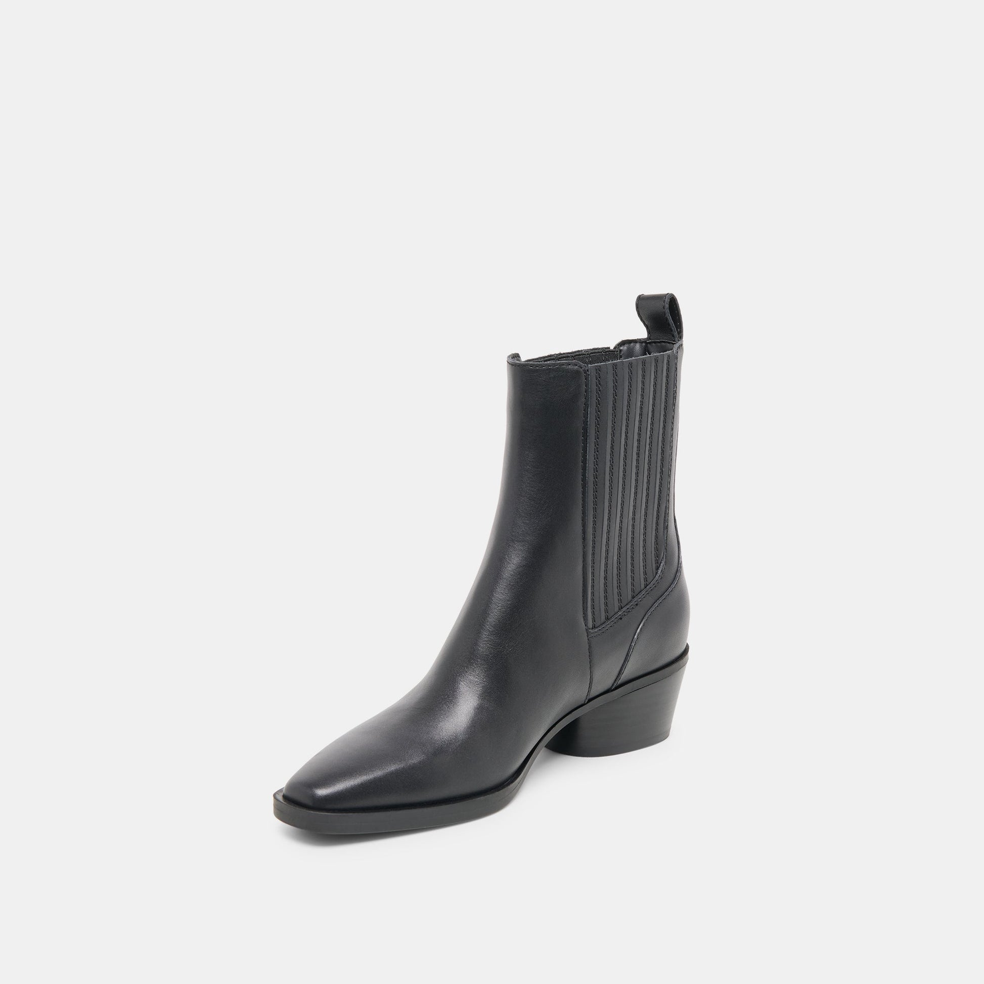 Faint H2O Waterproof Black Leather Booties - Dolce Vita