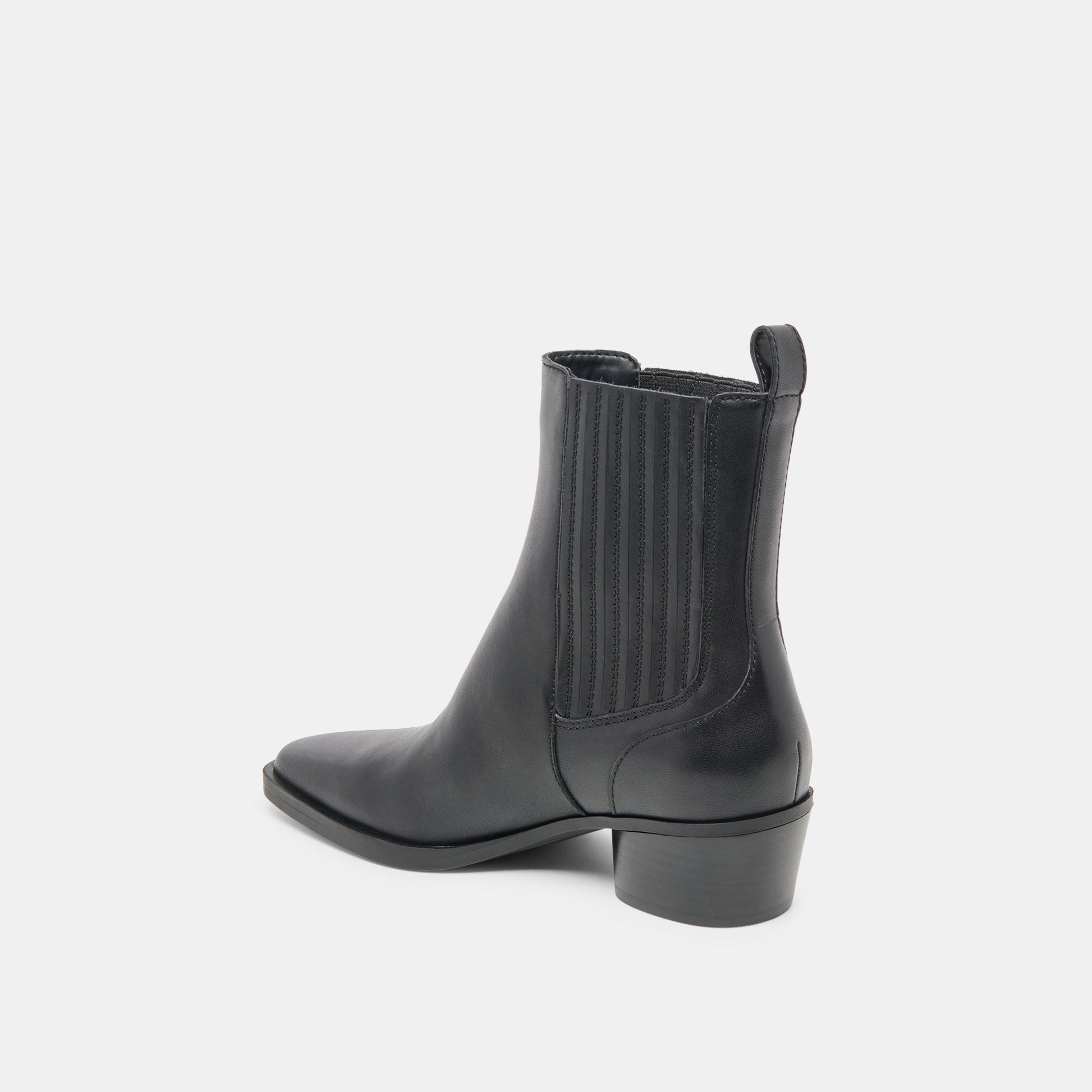 Faint H2O Waterproof Black Leather Booties - Dolce Vita