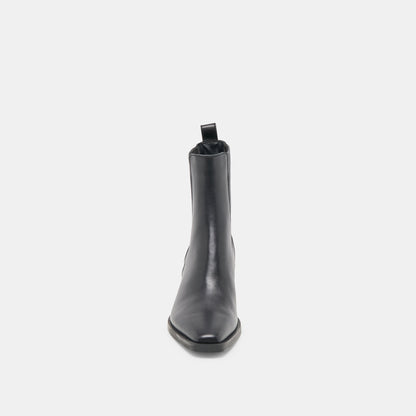 Faint H2O Waterproof Black Leather Booties - Dolce Vita
