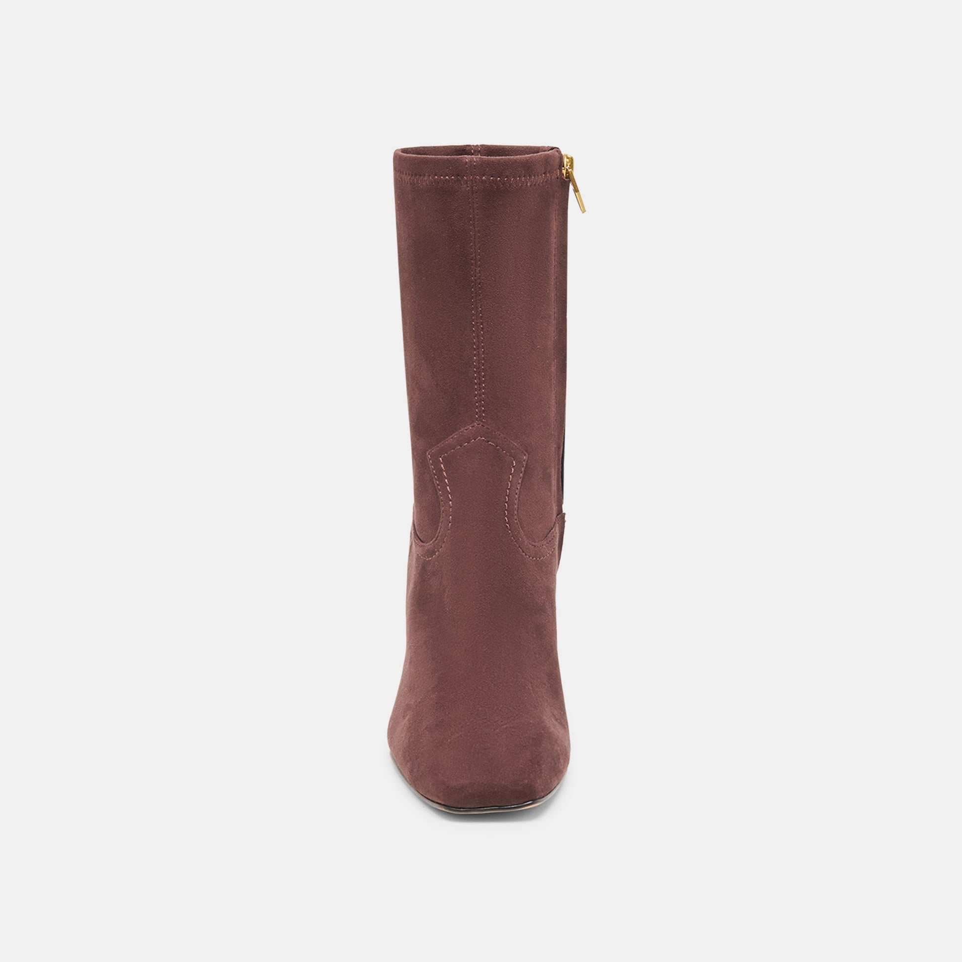 Roan Mahogany Stella Suede Boots - Dolce Vita