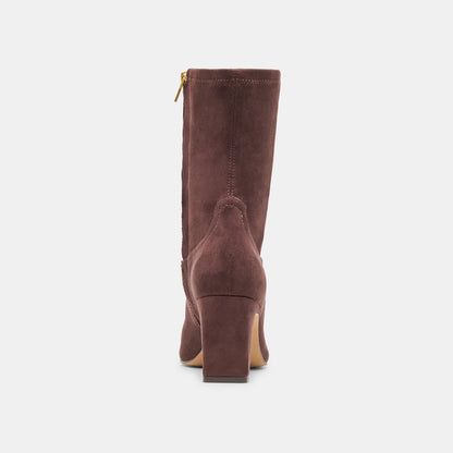 Roan Mahogany Stella Suede Boots - Dolce Vita