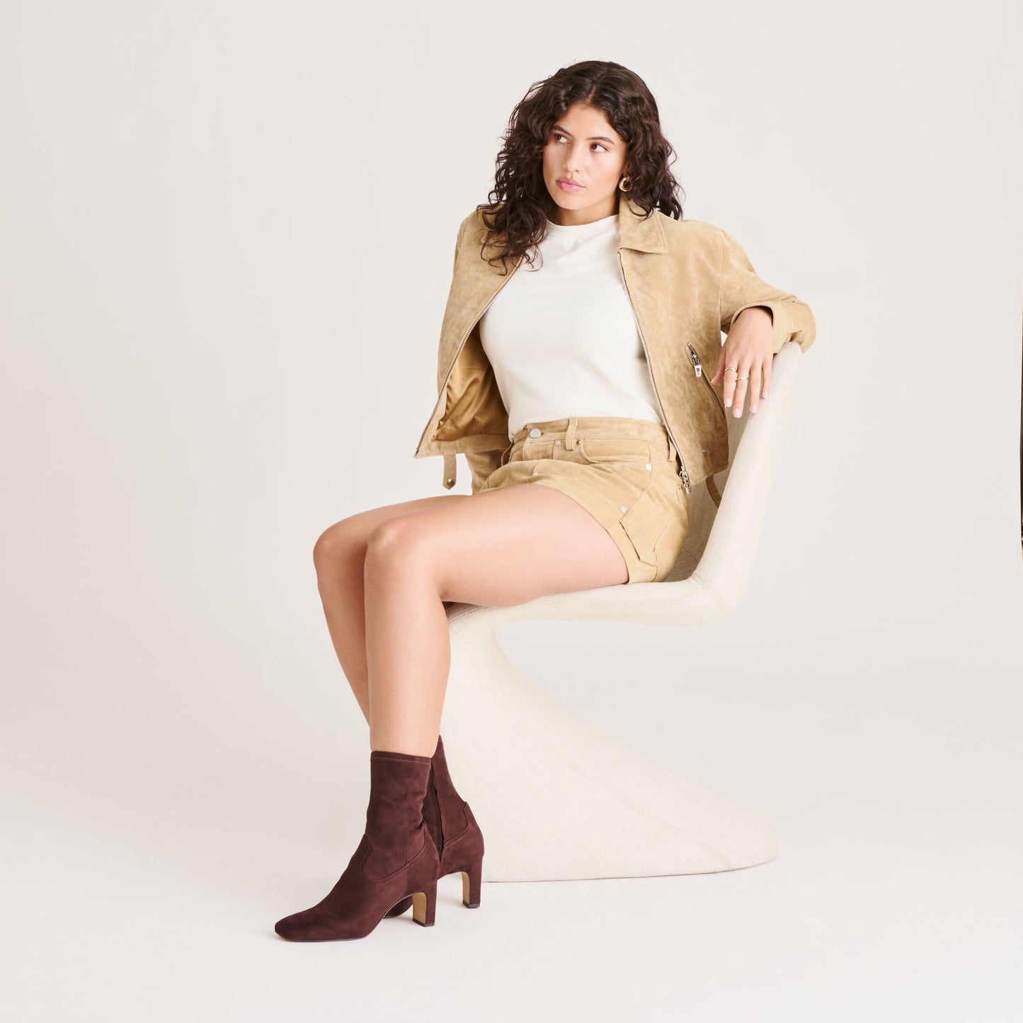 Roan Mahogany Stella Suede Boots - Dolce Vita