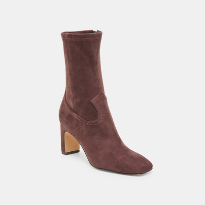 Roan Mahogany Stella Suede Boots - Dolce Vita
