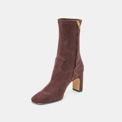 Roan Mahogany Stella Suede Boots - Dolce Vita