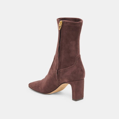 Roan Mahogany Stella Suede Boots - Dolce Vita