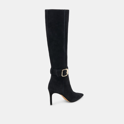 KINZY BOOTS ONYX SUEDE - Dolce Vita