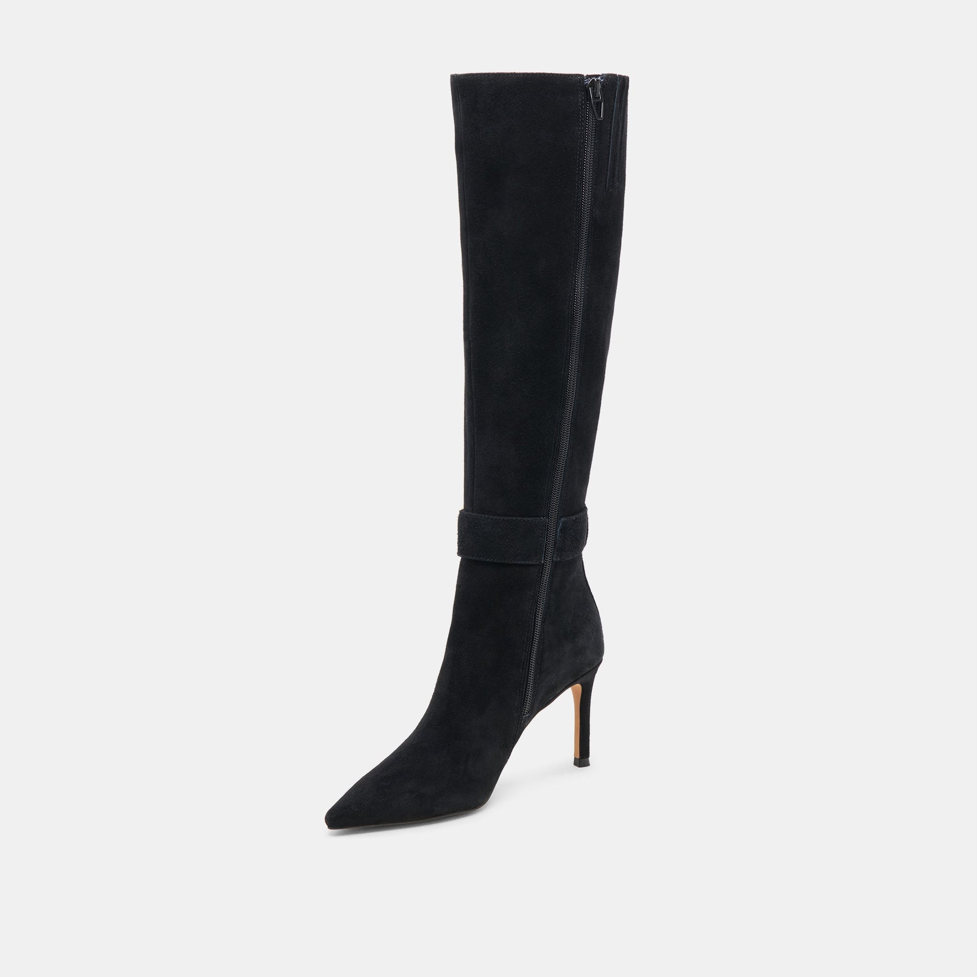 KINZY BOOTS ONYX SUEDE - Dolce Vita