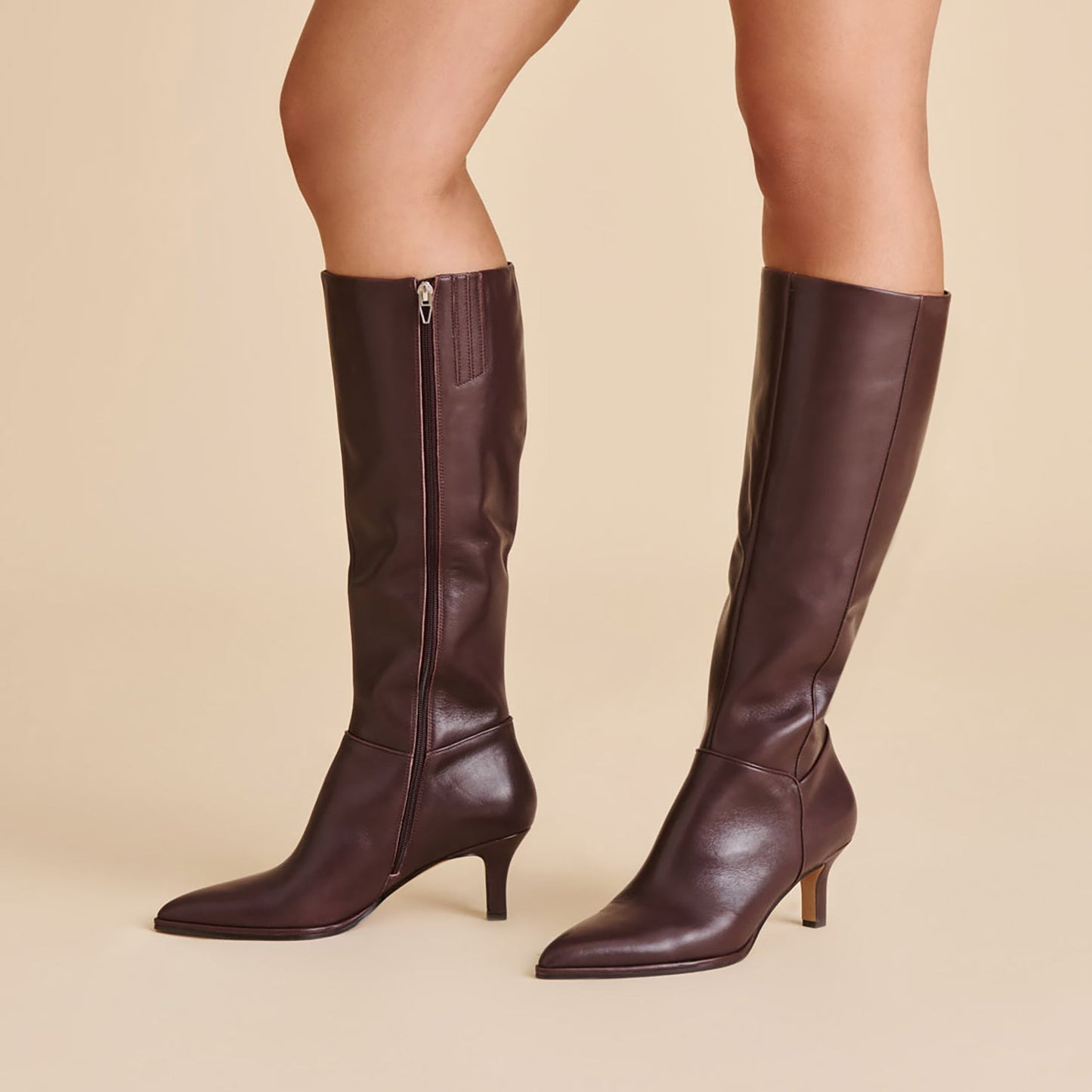 Aldy Mulberry Leather Boots - Dolce Vita