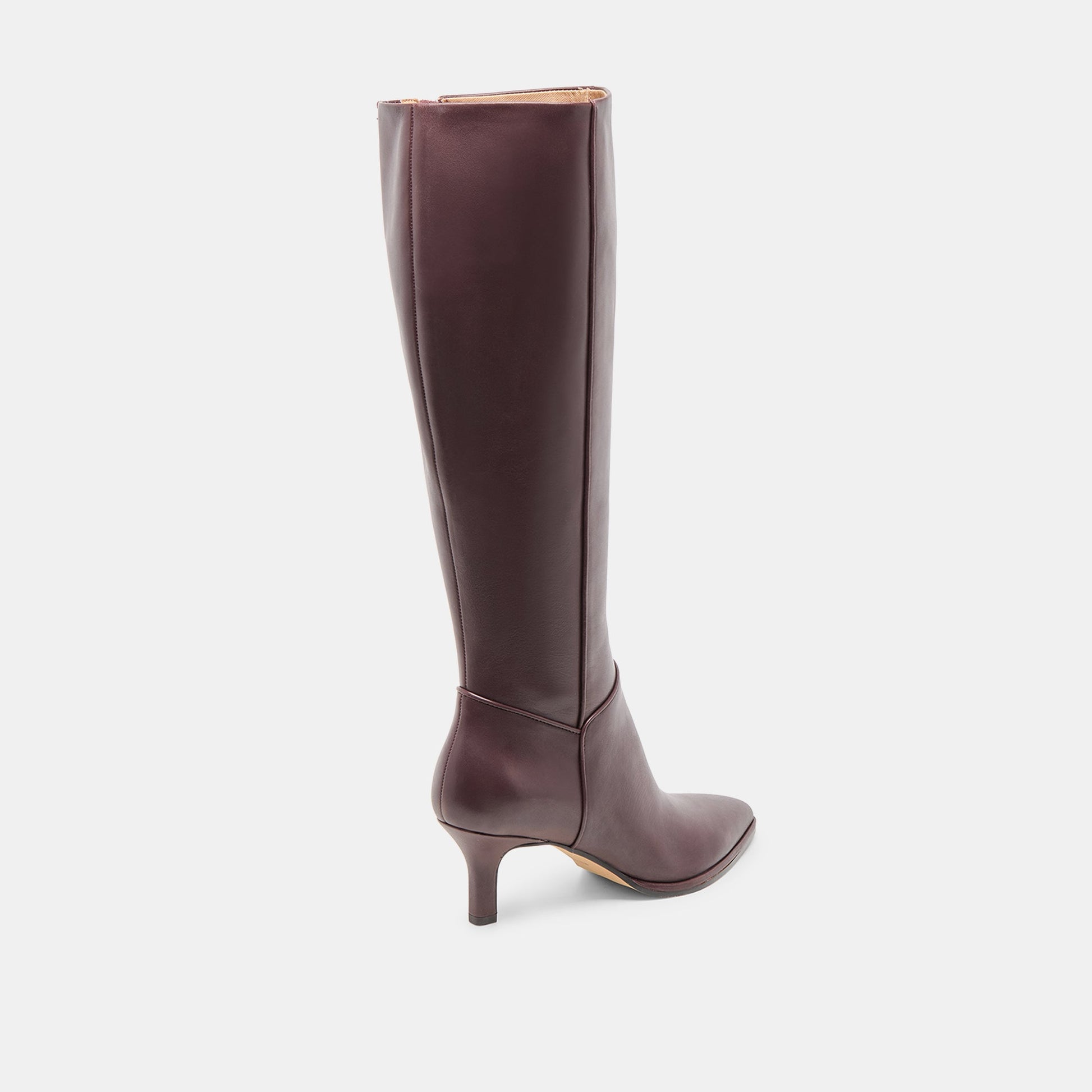 Aldy Mulberry Leather Boots - Dolce Vita
