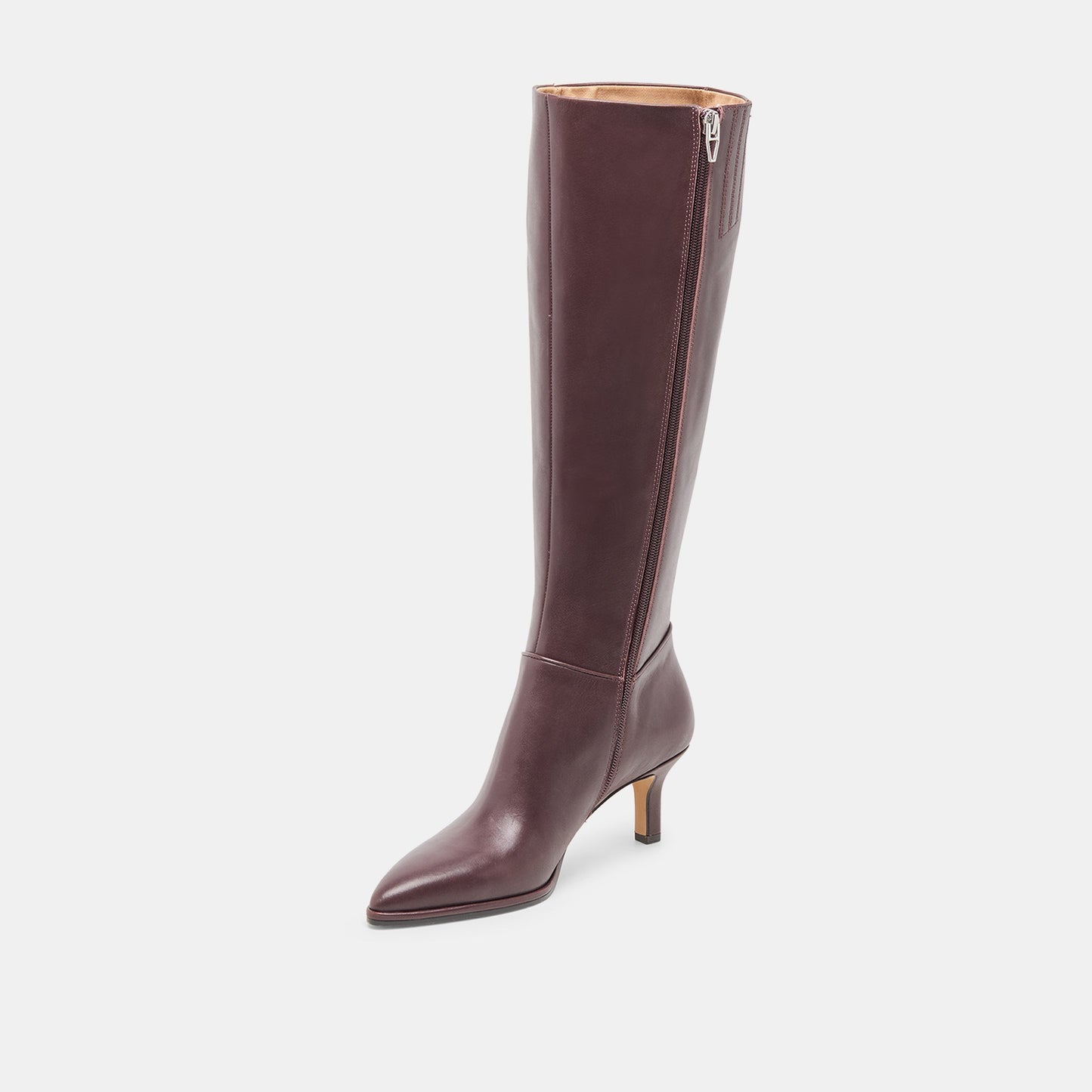 Aldy Mulberry Leather Boots - Dolce Vita