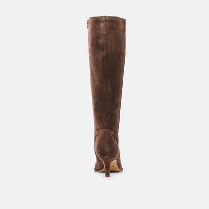 Aldy Dk Brown Suede Boots - Dolce Vita