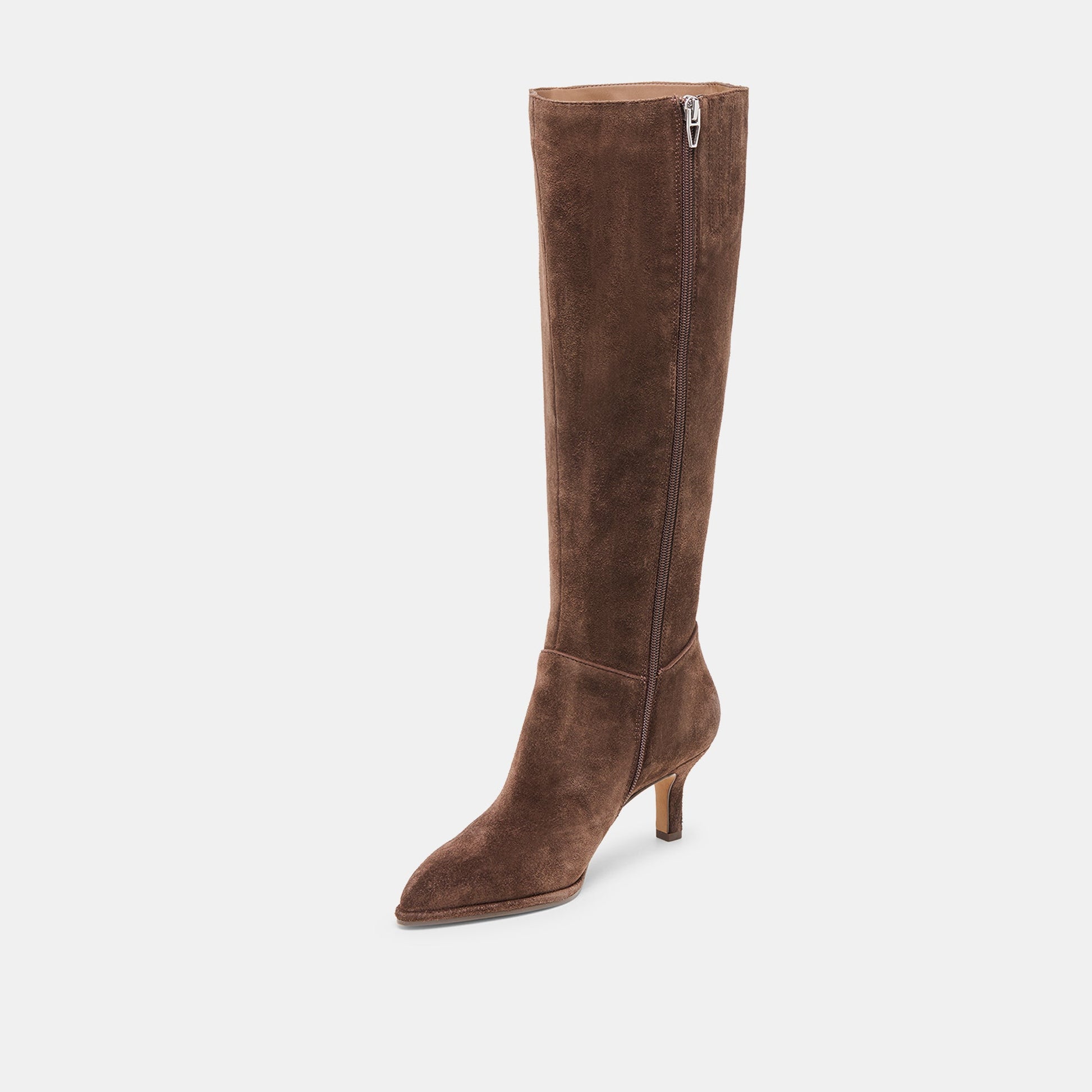 Aldy Dk Brown Suede Boots - Dolce Vita