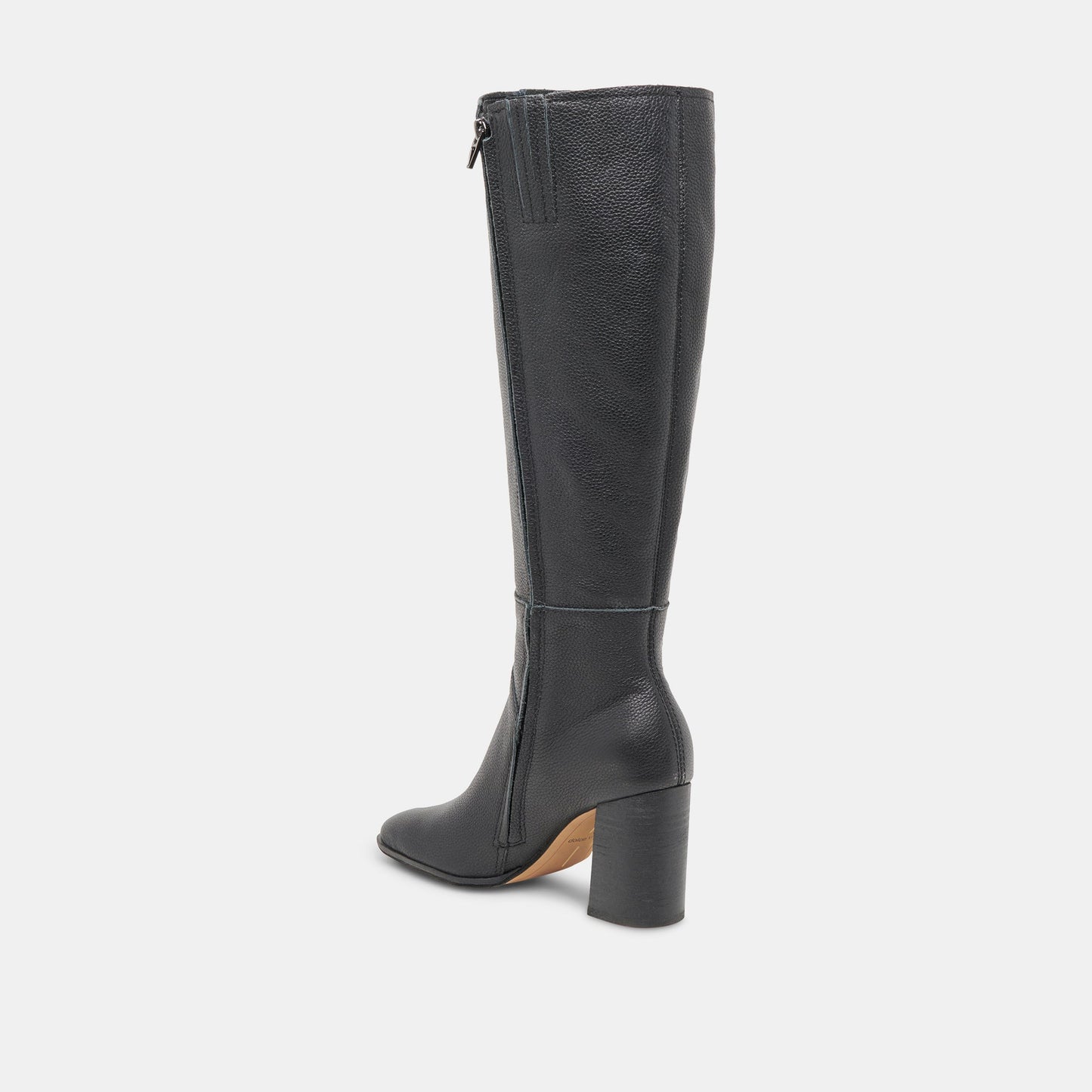 FYNN Wide Calf Boots Onyx Leather - Dolce Vita