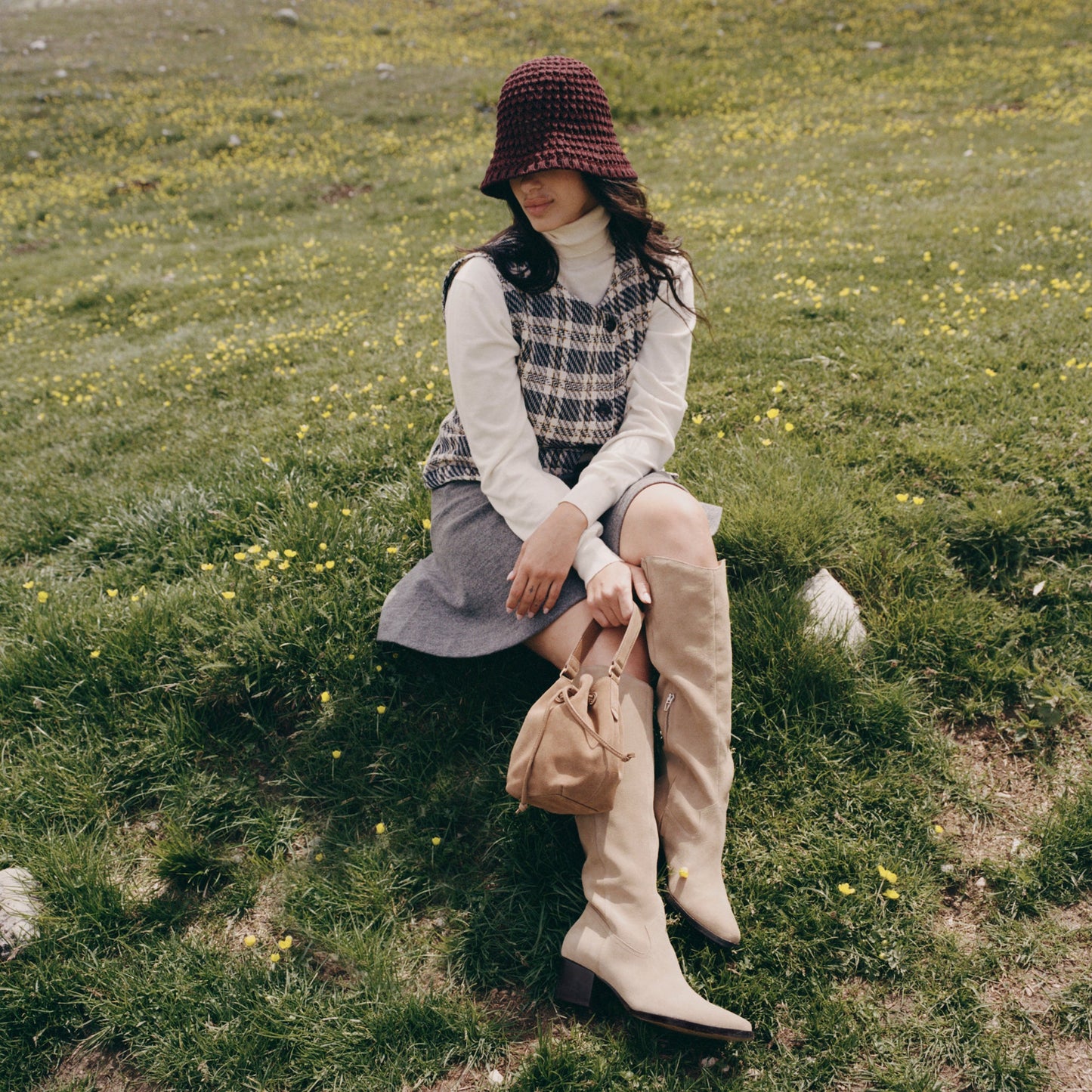 Virona H2O Waterproof Dk Taupe Suede Boots - Dolce Vita
