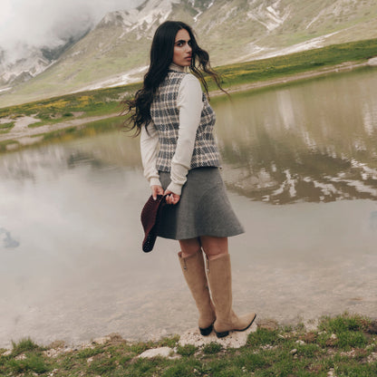 Virona H2O Waterproof Dk Taupe Suede Boots - Dolce Vita