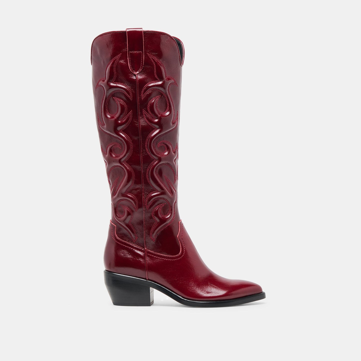 Mirla Oxblood Leather Boots - Dolce Vita