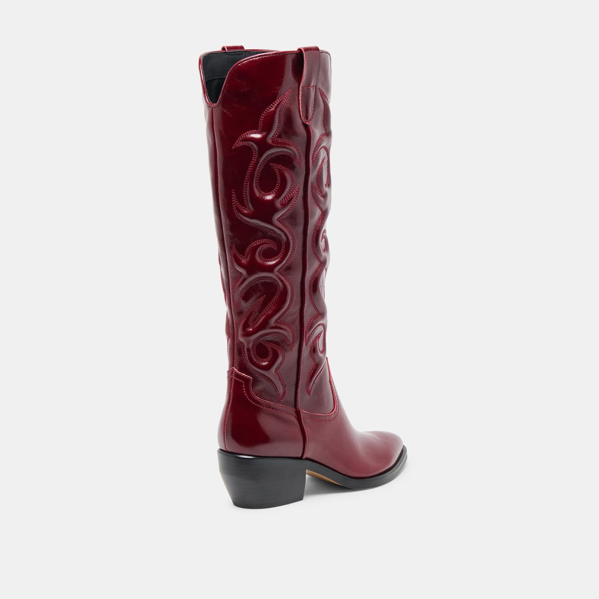 Mirla Oxblood Leather Boots - Dolce Vita