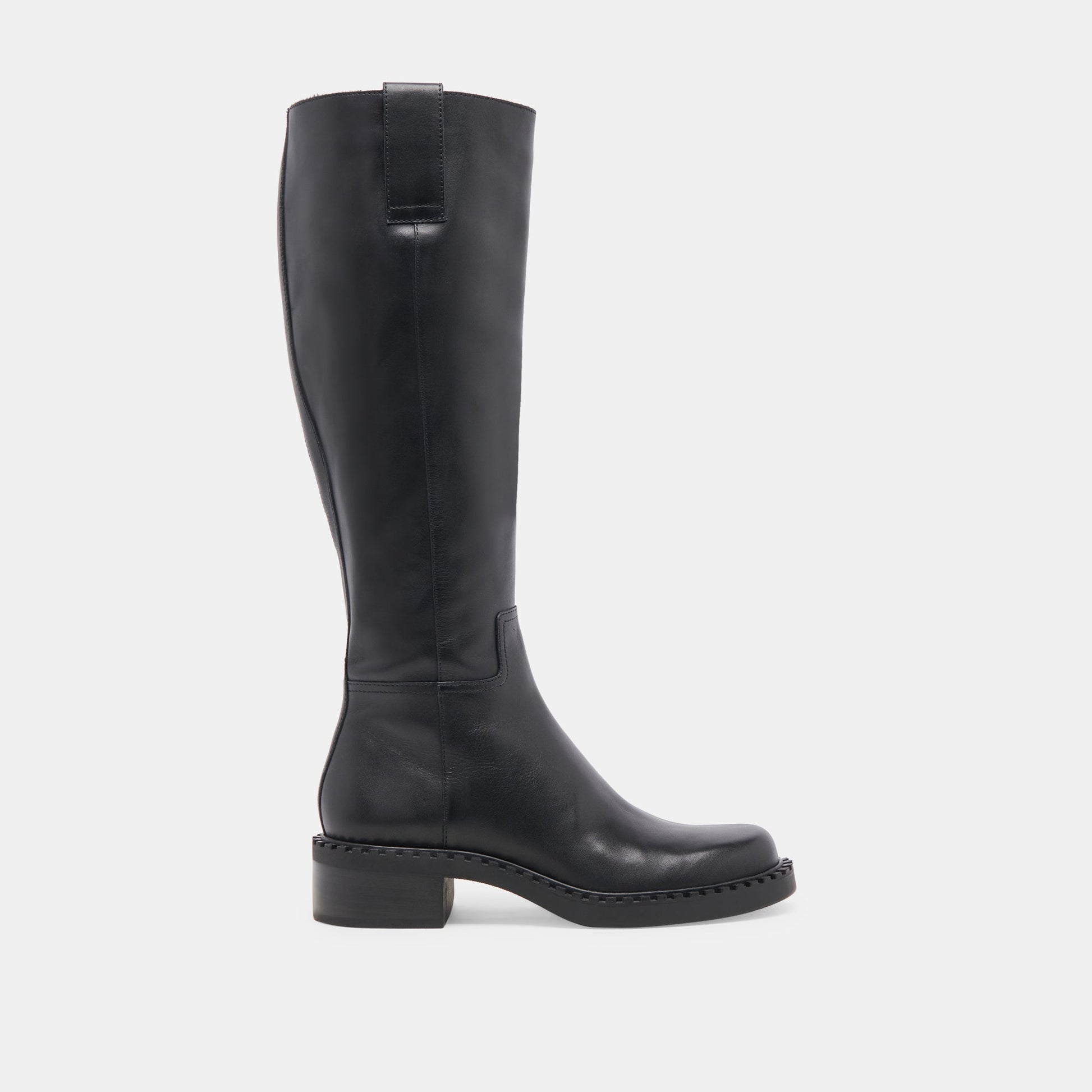 Glory H2O Waterproof Black Leather Wide Calf Boots - Dolce Vita
