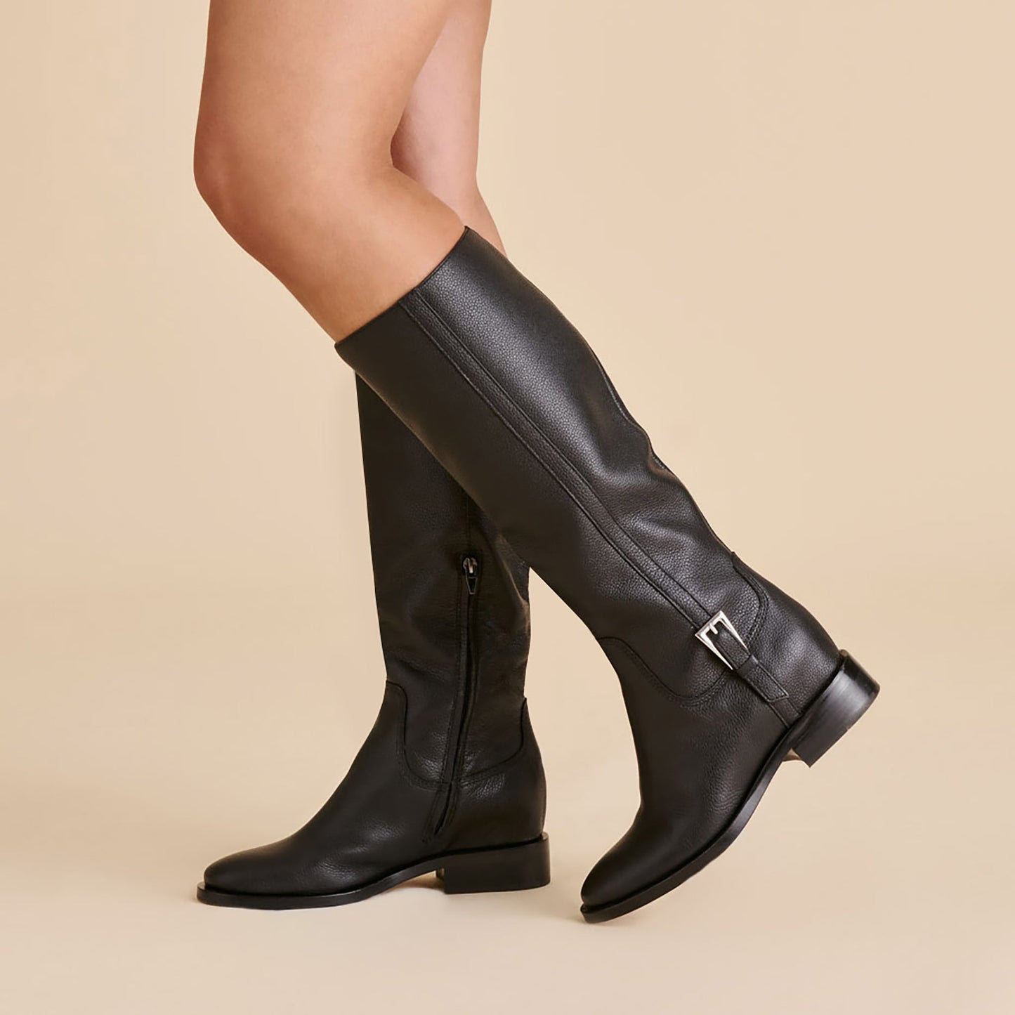 Kilian H2O Waterproof Black Leather Boots - Dolce Vita