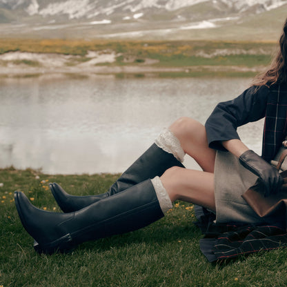 Kilian H2O Waterproof Black Leather Boots - Dolce Vita