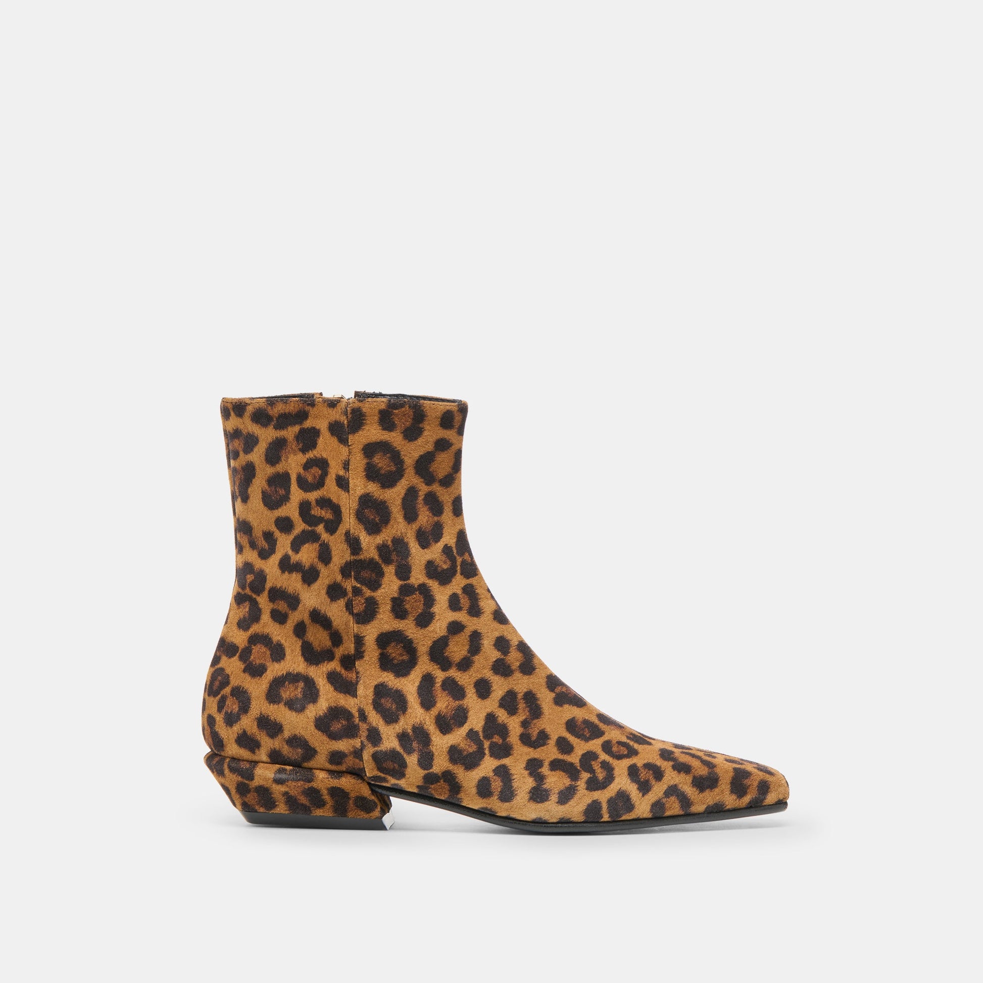 Joanie Leopard Printed Suede Booties - Dolce Vita