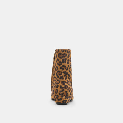 Joanie Leopard Printed Suede Booties - Dolce Vita