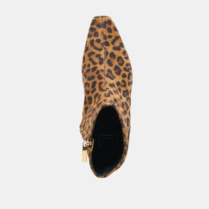 Joanie Leopard Printed Suede Booties - Dolce Vita