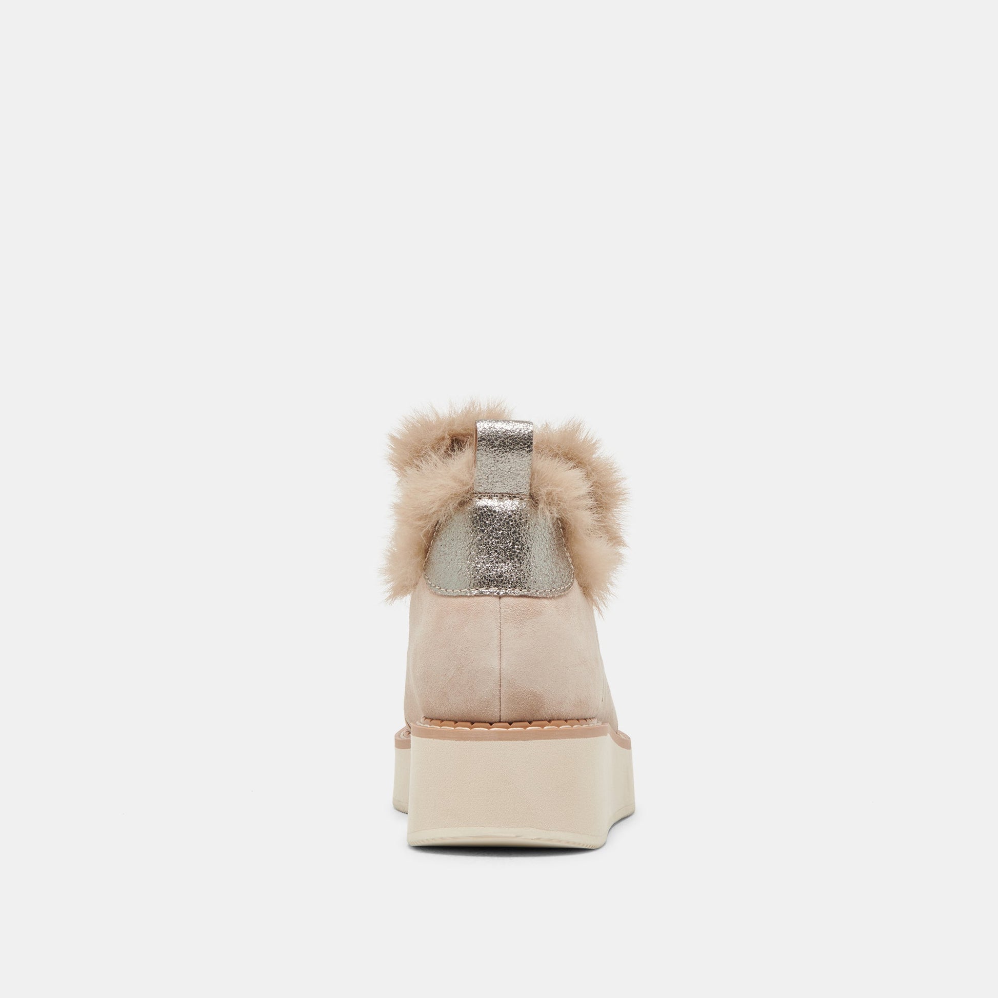ARDY PLUSH H2O BOOTIES TAUPE SUEDE - Dolce Vita