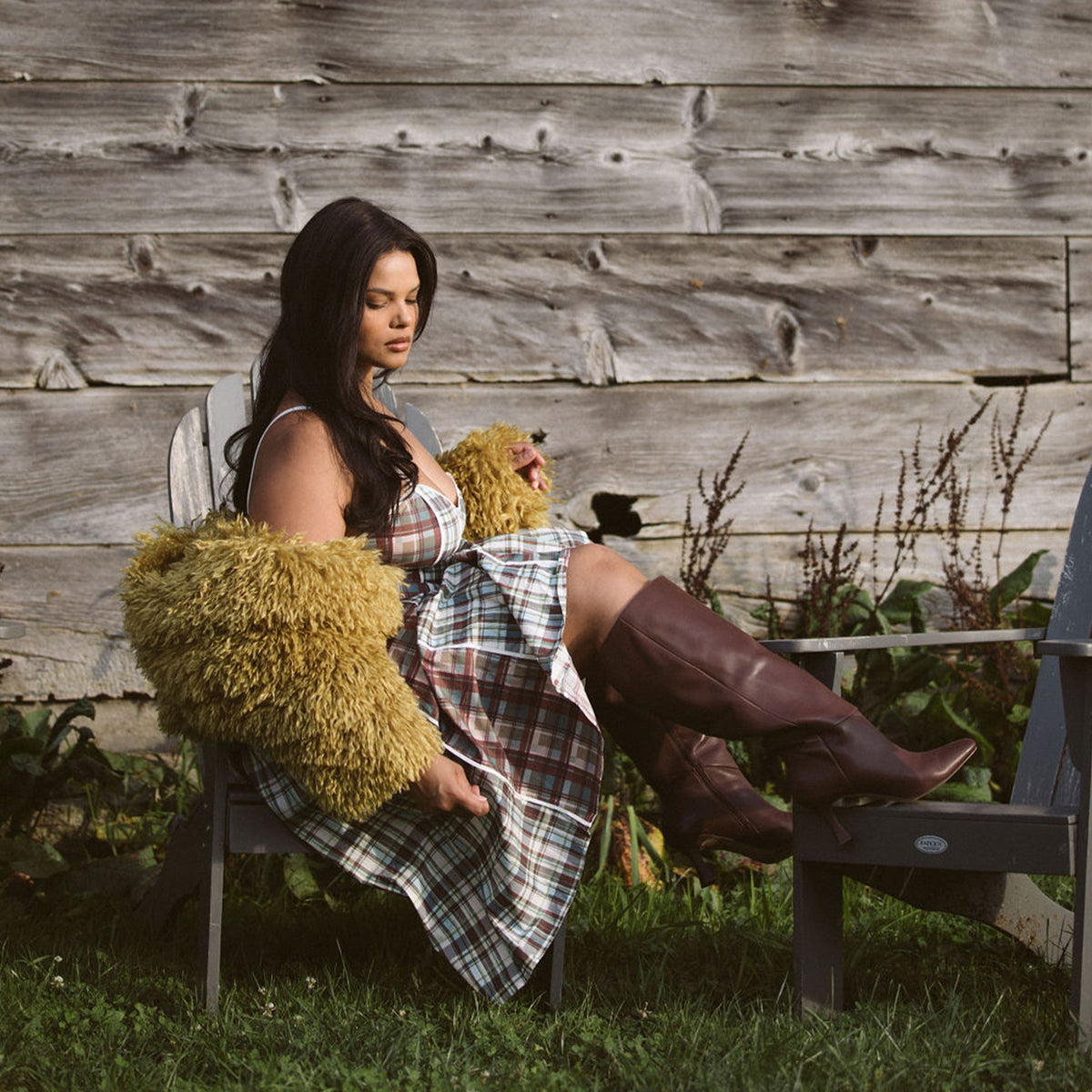 GYRA WIDE CALF BOOTS CHOCOLATE LEATHER - Dolce Vita