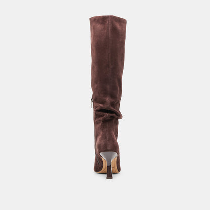 Lousa Mahogany Suede Boots - Dolce Vita