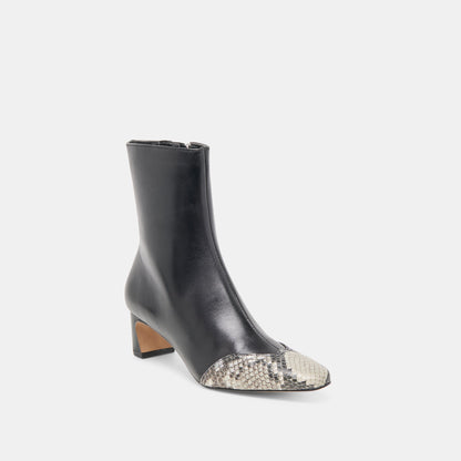 Anika Black Multi Leather Boots - Dolce Vita