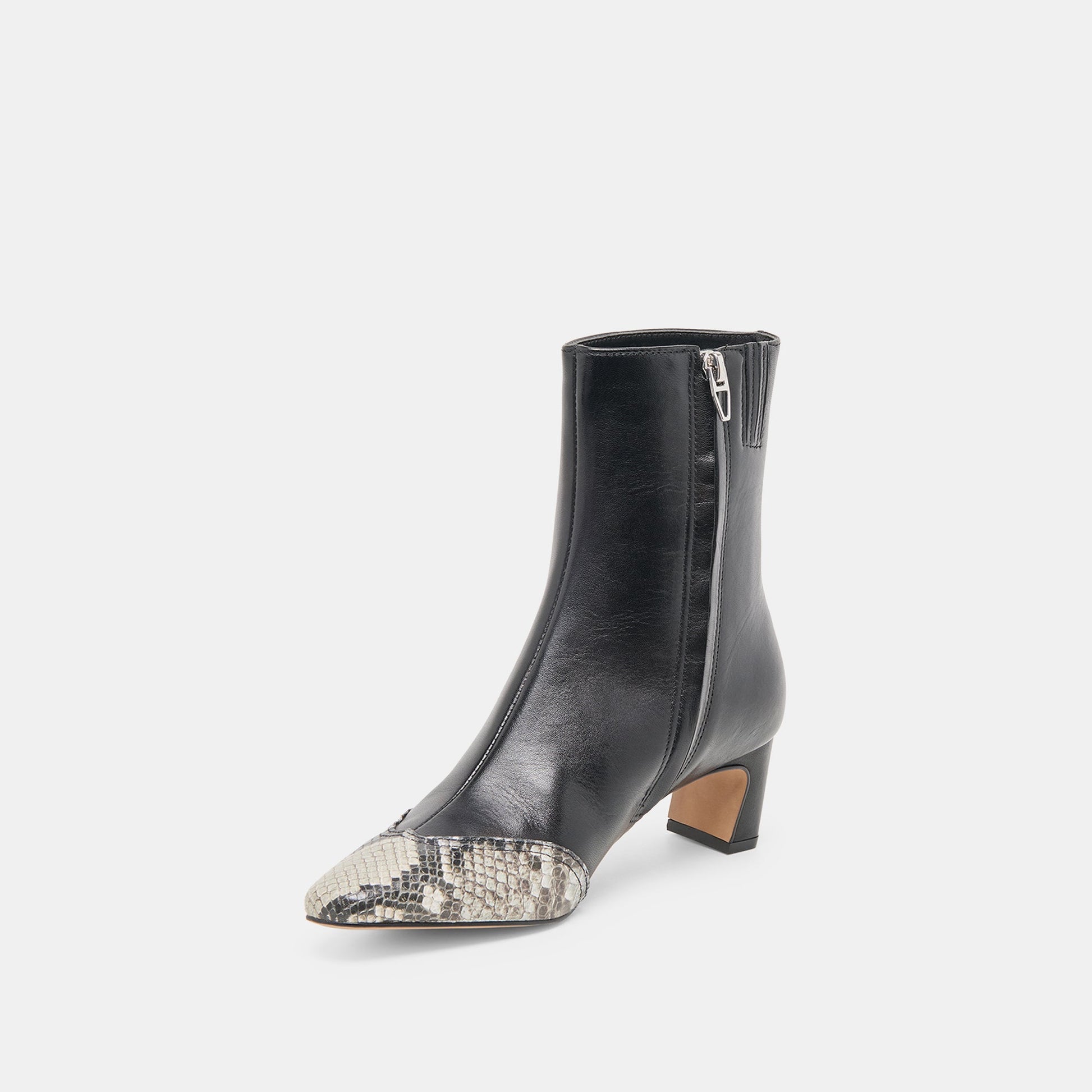 Anika Black Multi Leather Boots - Dolce Vita