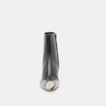 Anika Black Multi Leather Boots - Dolce Vita