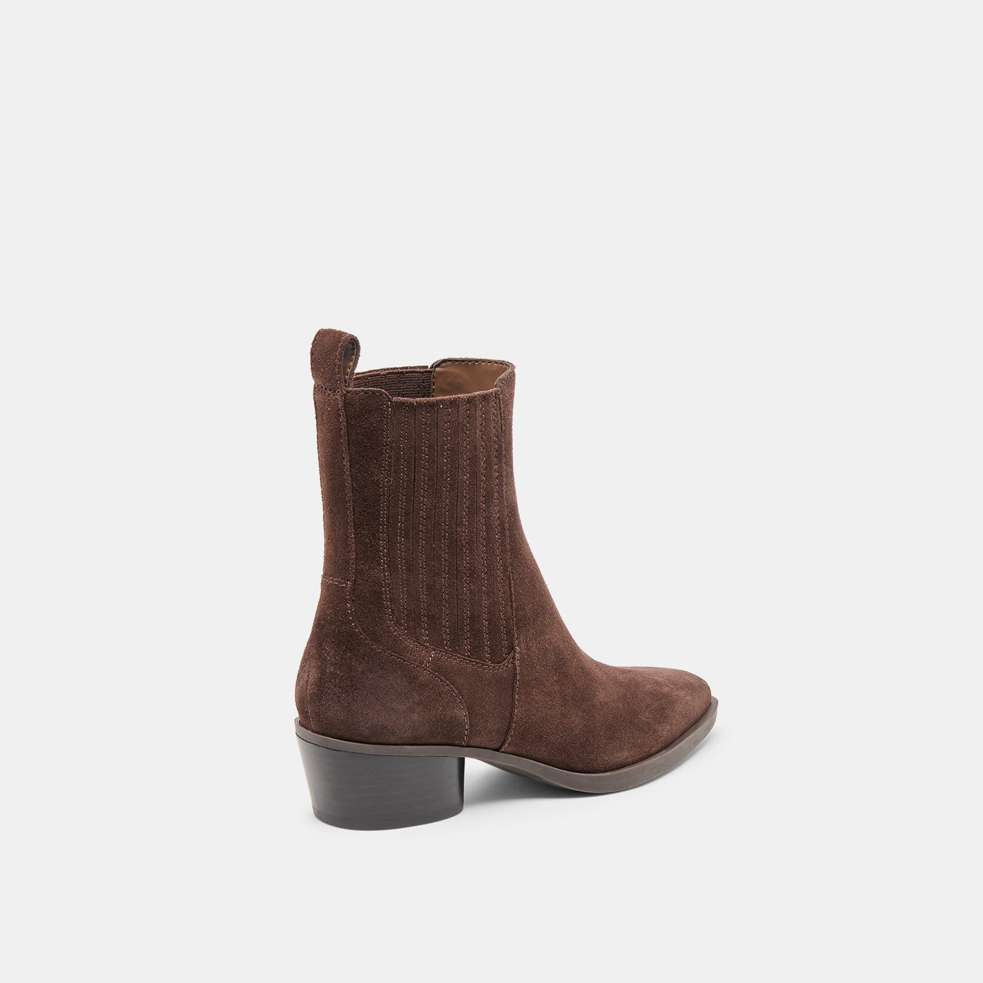 Faint H2O Waterproof Dk Brown Suede Booties - Dolce Vita