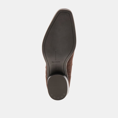 Faint H2O Waterproof Dk Brown Suede Booties - Dolce Vita