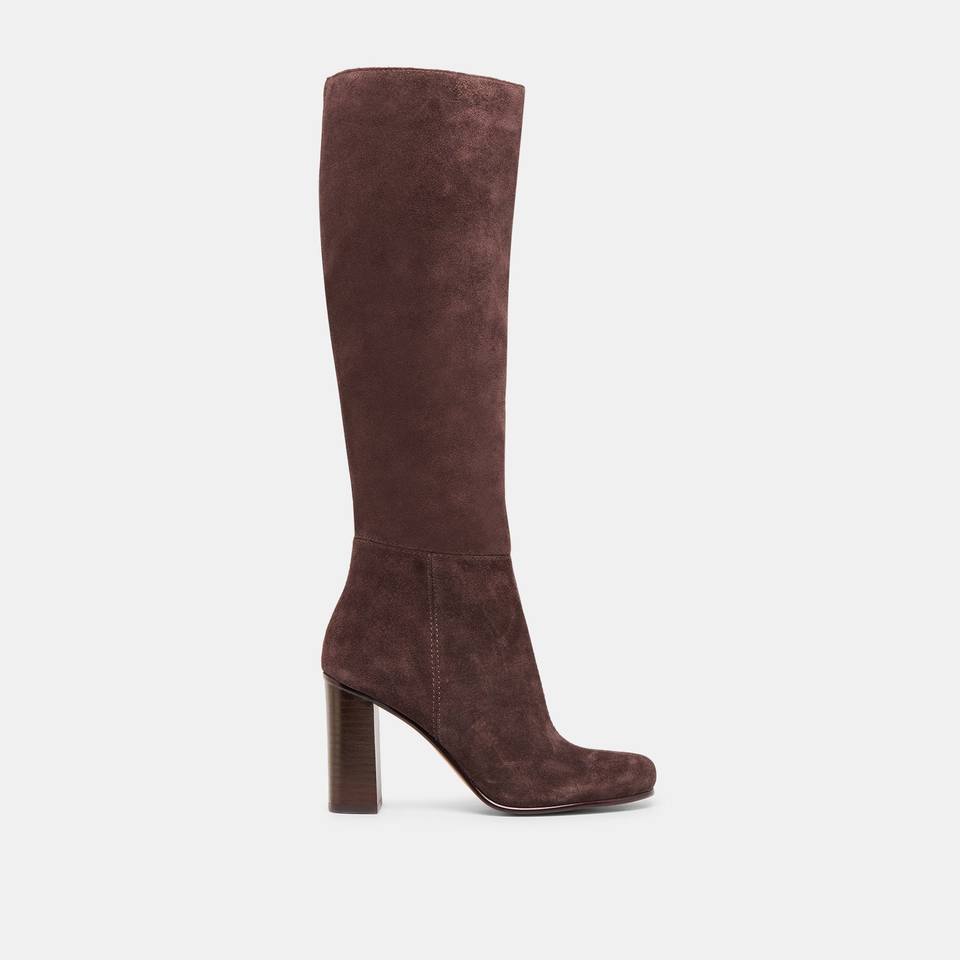 Hudsin Mahogany Suede Boots - Dolce Vita