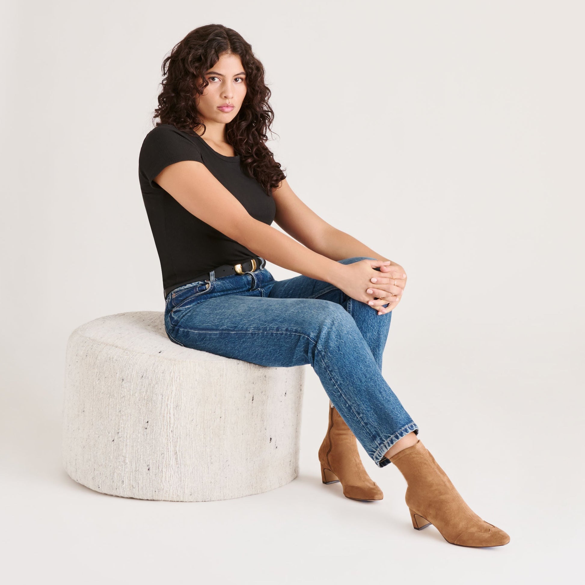 Anika Lt Brown Stella Suede Boots - Dolce Vita