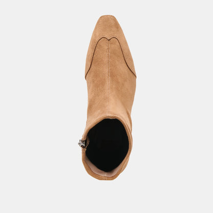 Anika Lt Brown Stella Suede Boots - Dolce Vita
