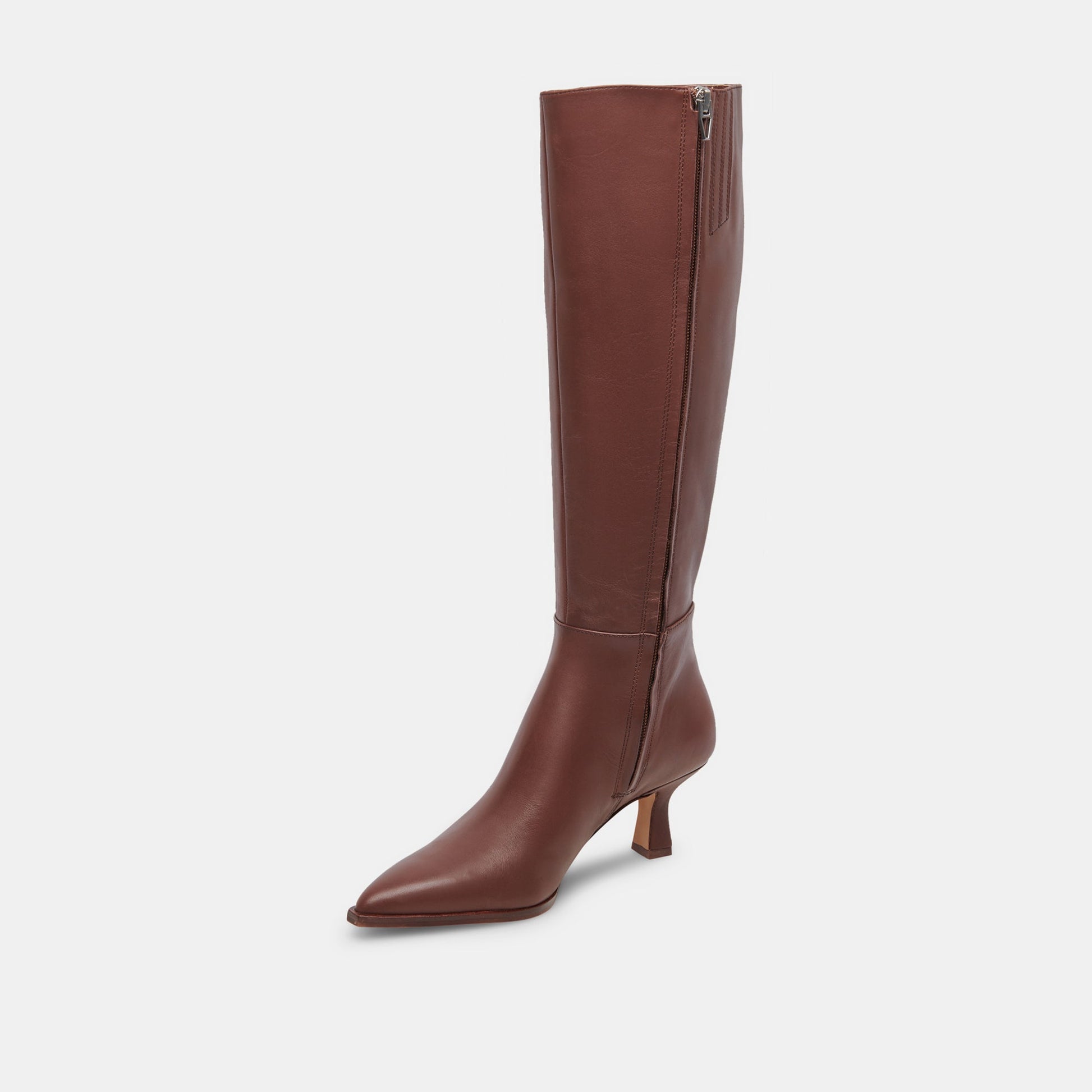 Auggie Extra Wide Calf Chocolate Boots - Dolce Vita