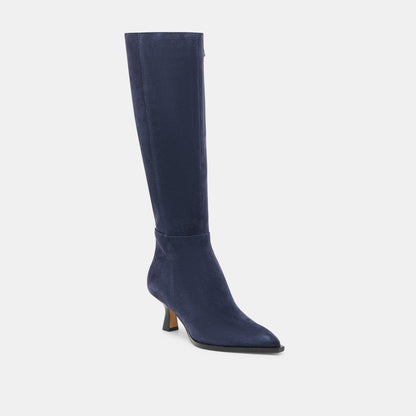 Auggie Navy Suede Boots - Dolce Vita