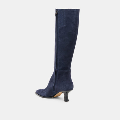 Auggie Navy Suede Boots - Dolce Vita