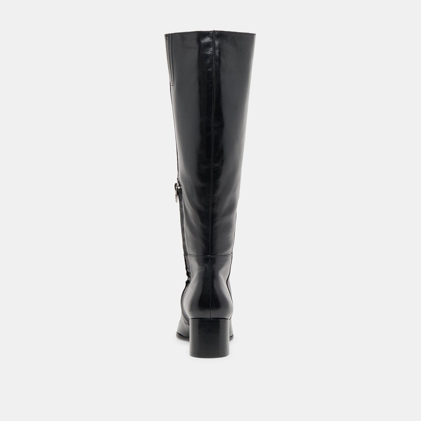 Kirson Black Leather Wide Calf Boots - Dolce Vita
