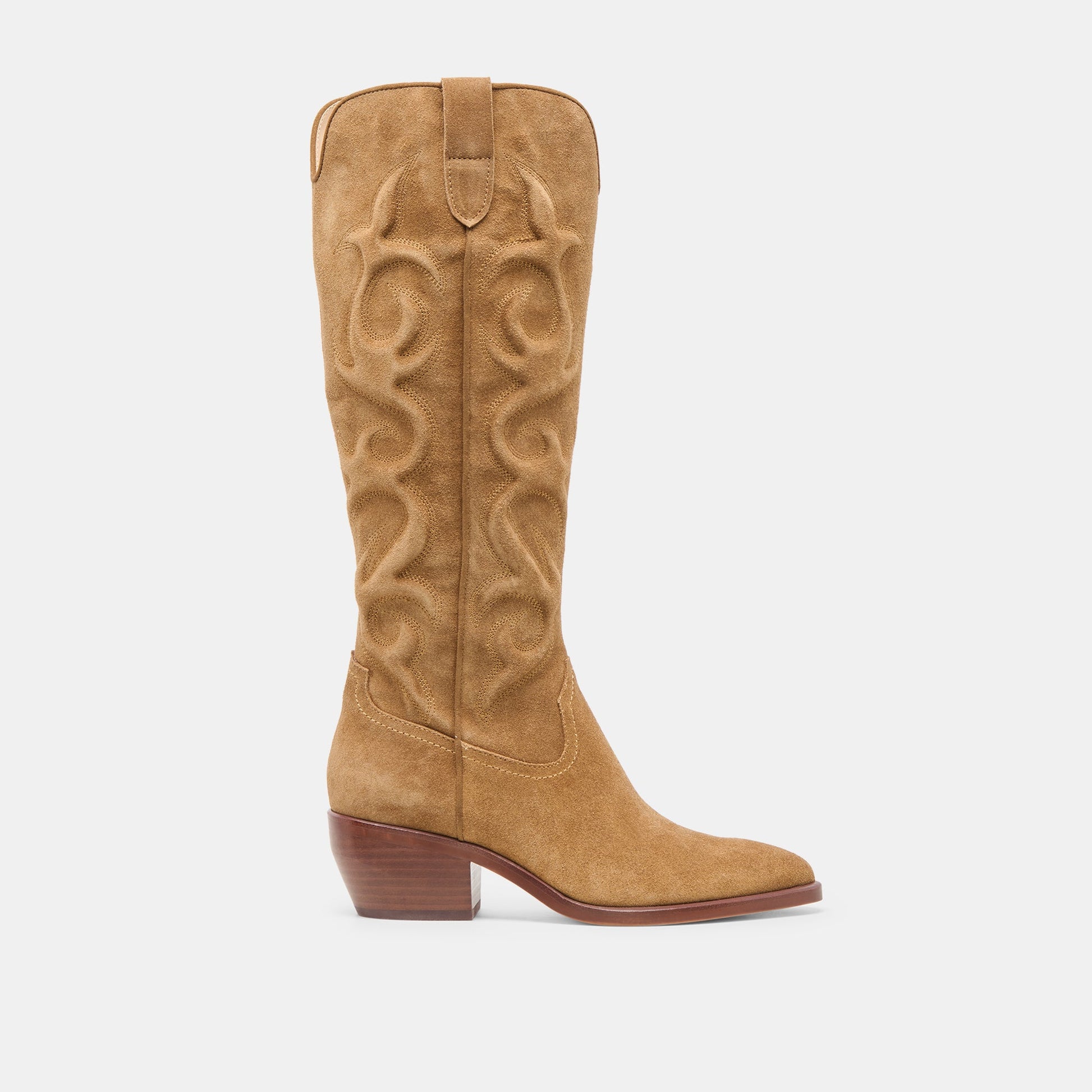Mirla Lt Brown Suede Boots - Dolce Vita