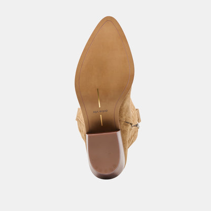 Mirla Lt Brown Suede Boots - Dolce Vita