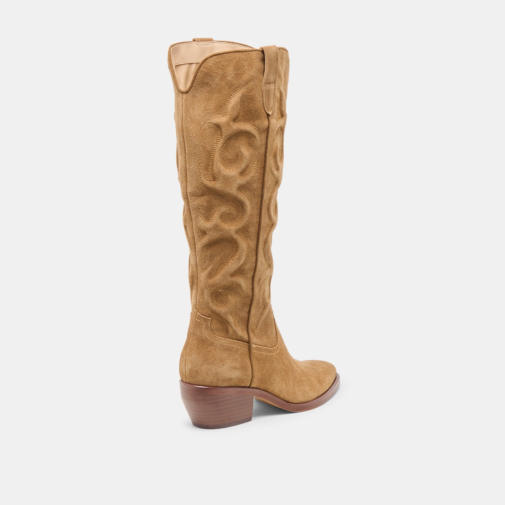 Mirla Lt Brown Suede Boots - Dolce Vita