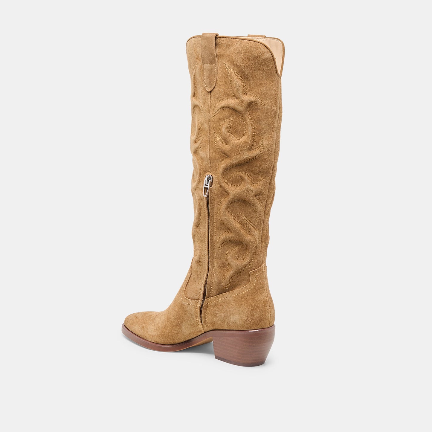 Mirla Lt Brown Suede Boots - Dolce Vita