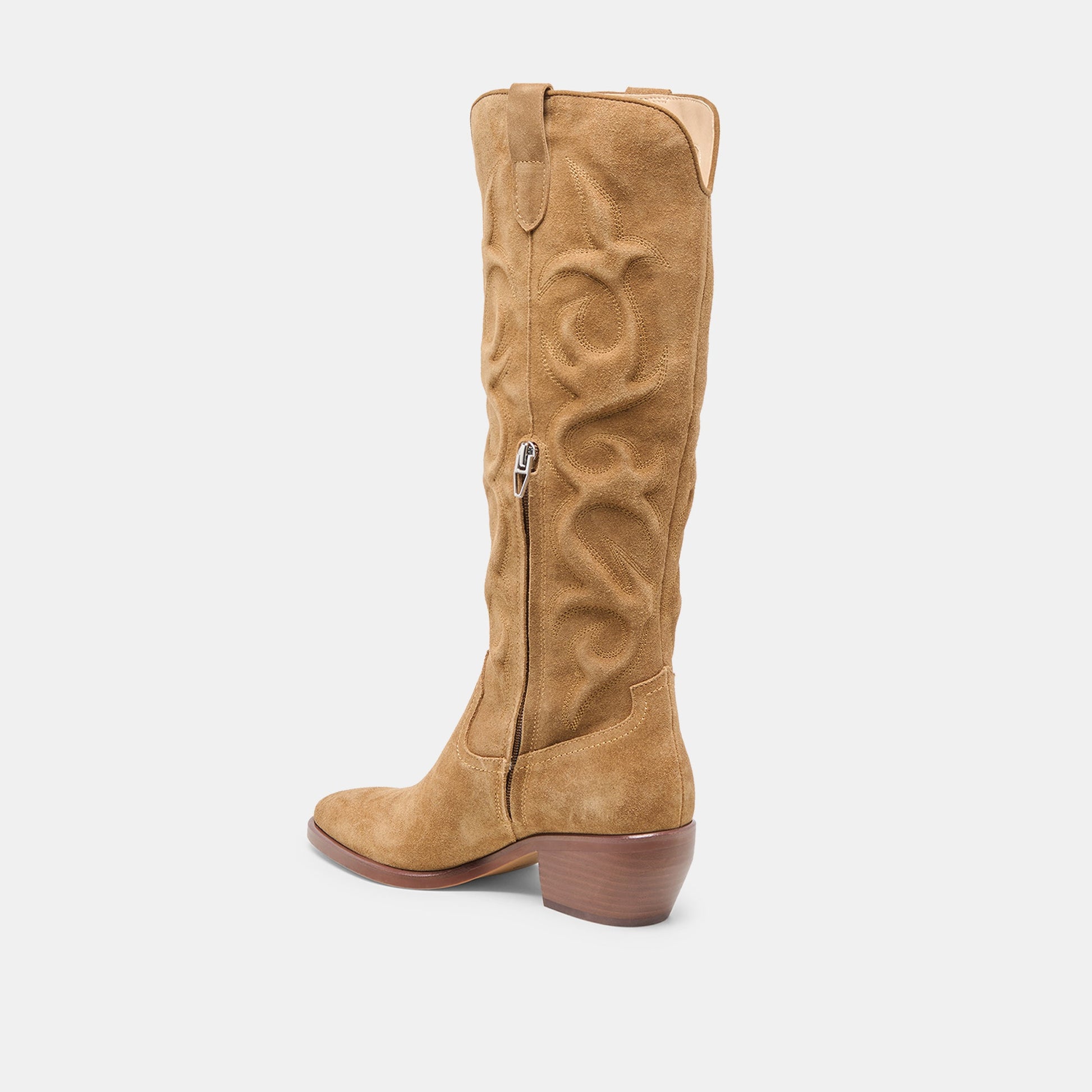 Mirla Lt Brown Suede Boots - Dolce Vita