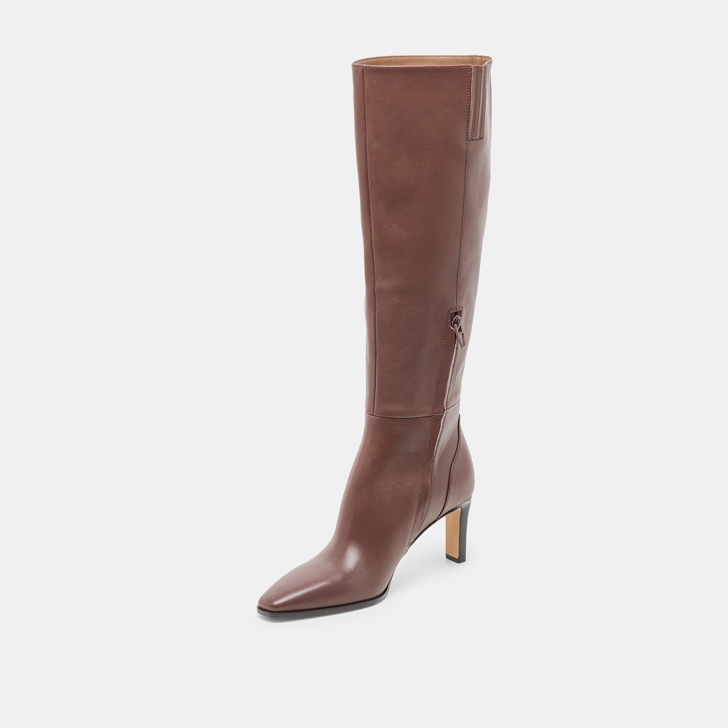 Emmi Chocolate Leather Boots - Dolce Vita